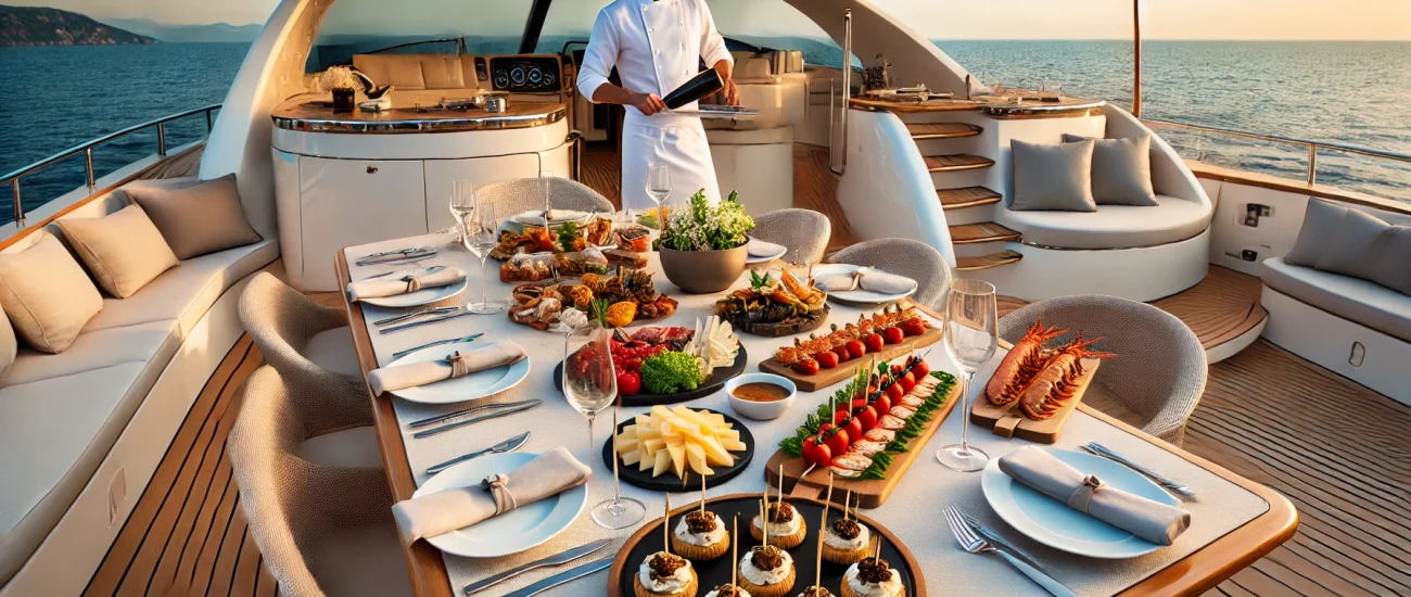 Yacht Charter Cuisine: Gourmet Dining at Sea